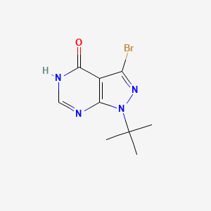 3-bromo-1-tert-butyl-1H-pyrazolo[3,4-d]pyrimidin-4-ol