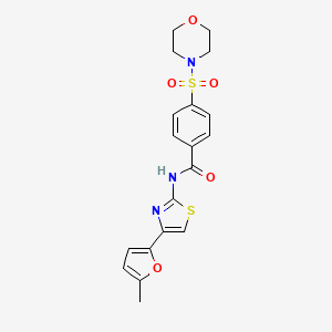 N-[4-(5-methylfuran-2-yl)-1,3-thiazol-2-yl]-4-morpholin-4-ylsulfonylbenzamide