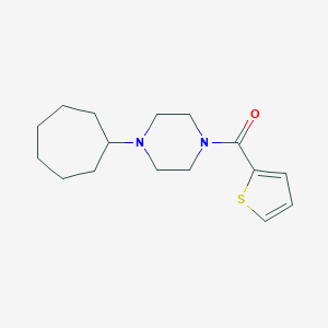 molecular formula C16H24N2OS B246152 1-Cycloheptyl-4-(2-thienylcarbonyl)piperazine 
