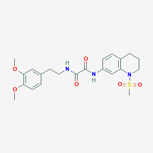 N1-(3,4-dimethoxyphenethyl)-N2-(1-(methylsulfonyl)-1,2,3,4-tetrahydroquinolin-7-yl)oxalamide