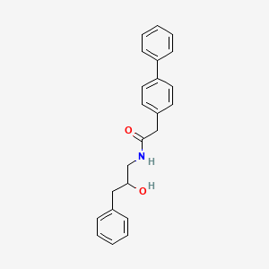 2-([1,1'-biphenyl]-4-yl)-N-(2-hydroxy-3-phenylpropyl)acetamide