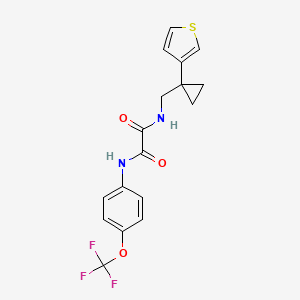 N-[(1-Thiophen-3-ylcyclopropyl)methyl]-N'-[4-(trifluoromethoxy)phenyl]oxamide