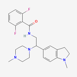 2,6-difluoro-N-(2-(1-methylindolin-5-yl)-2-(4-methylpiperazin-1-yl)ethyl)benzamide