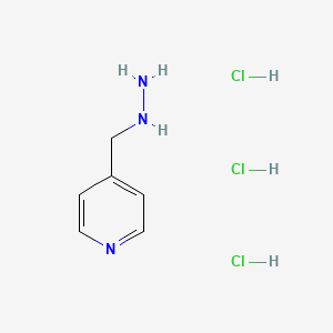molecular formula C6H12Cl3N3 B2461568 4-(Hydrazinylmethyl)pyridine trihydrochloride CAS No. 1349717-75-4; 89598-56-1