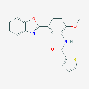 N-[5-(1,3-benzoxazol-2-yl)-2-methoxyphenyl]thiophene-2-carboxamide