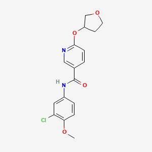 molecular formula C17H17ClN2O4 B2461631 N-(3-氯-4-甲氧基苯基)-6-((四氢呋喃-3-基)氧基)烟酰胺 CAS No. 2034389-54-1