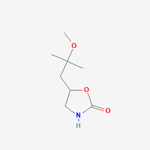 molecular formula C8H15NO3 B2461634 5-(2-Methoxy-2-methylpropyl)-1,3-oxazolidin-2-one CAS No. 1692469-53-6