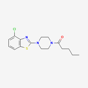 1-(4-(4-Chlorobenzo[d]thiazol-2-yl)piperazin-1-yl)pentan-1-one