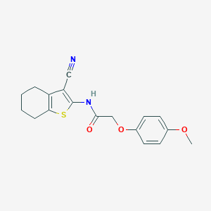 N-(3-cyano-4,5,6,7-tetrahydro-1-benzothien-2-yl)-2-(4-methoxyphenoxy)acetamide