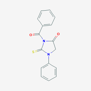 molecular formula C16H12N2O2S B246165 3-Benzoyl-1-phenyl-2-thioxo-imidazolidin-4-one 