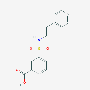 molecular formula C15H15NO4S B2461661 3-[(2-Phenylethyl)sulfamoyl]benzoic acid CAS No. 736166-27-1