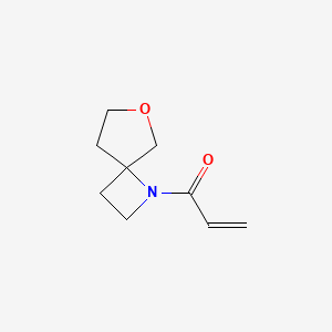 molecular formula C9H13NO2 B2461673 1-(7-Oxa-1-azaspiro[3.4]octan-1-yl)prop-2-en-1-one CAS No. 2176573-00-3