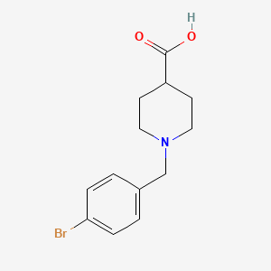 molecular formula C13H16BrNO2 B2461683 1-(4-Bromobenzyl)piperidine-4-carboxylic acid CAS No. 733797-83-6