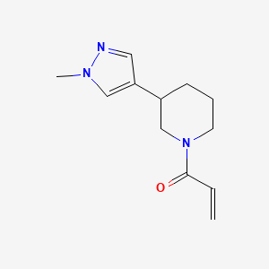1-[3-(1-methyl-1H-pyrazol-4-yl)piperidin-1-yl]prop-2-en-1-one