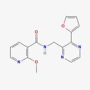 N-((3-(furan-2-yl)pyrazin-2-yl)methyl)-2-methoxynicotinamide
