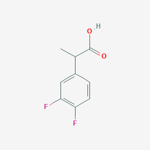 molecular formula C9H8F2O2 B2461700 2-(3,4-Difluorophenyl)propanoic acid CAS No. 444170-17-6