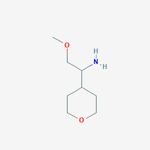 molecular formula C8H17NO2 B2461701 2-Methoxy-1-(oxan-4-yl)ethan-1-amine CAS No. 1340266-43-4