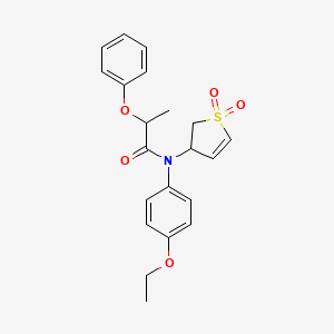 N-(1,1-dioxido-2,3-dihydrothien-3-yl)-N-(4-ethoxyphenyl)-2-phenoxypropanamide