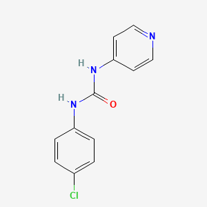 molecular formula C12H10ClN3O B2461712 1-(4-Chlorophenyl)-3-(pyridin-4-yl)urea CAS No. 13208-60-1