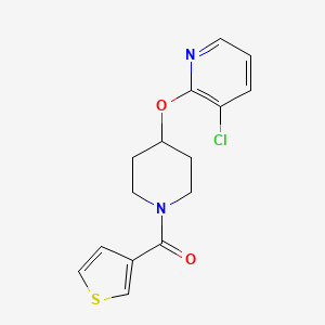(4-((3-Chloropyridin-2-yl)oxy)piperidin-1-yl)(thiophen-3-yl)methanone