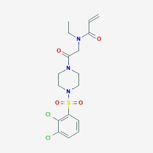 N-[2-[4-(2,3-Dichlorophenyl)sulfonylpiperazin-1-yl]-2-oxoethyl]-N-ethylprop-2-enamide