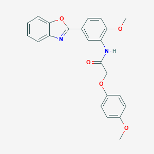 molecular formula C23H20N2O5 B246172 N-[5-(1,3-benzoxazol-2-yl)-2-methoxyphenyl]-2-(4-methoxyphenoxy)acetamide 