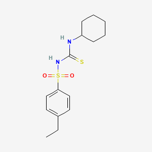 N-(cyclohexylcarbamothioyl)-4-ethylbenzenesulfonamide