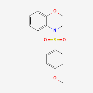 4-(2,3-dihydro-4H-1,4-benzoxazin-4-ylsulfonyl)phenyl methyl ether