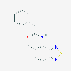 molecular formula C15H13N3OS B246176 N-(5-methyl-2,1,3-benzothiadiazol-4-yl)-2-phenylacetamide 