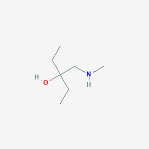 molecular formula C7H17NO B2461763 3-[(Methylamino)methyl]pentan-3-ol CAS No. 227016-01-5