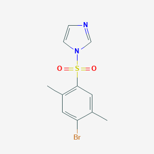 molecular formula C11H11BrN2O2S B246177 1-[(4-bromo-2,5-dimethylphenyl)sulfonyl]-1H-imidazole 