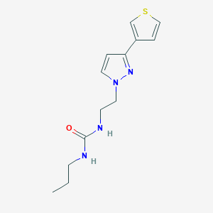 1-propyl-3-(2-(3-(thiophen-3-yl)-1H-pyrazol-1-yl)ethyl)urea