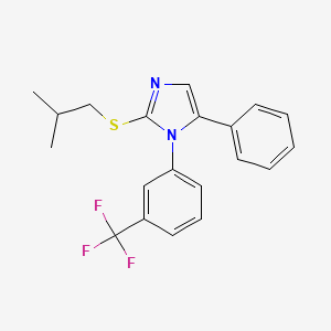 2-(isobutylthio)-5-phenyl-1-(3-(trifluoromethyl)phenyl)-1H-imidazole