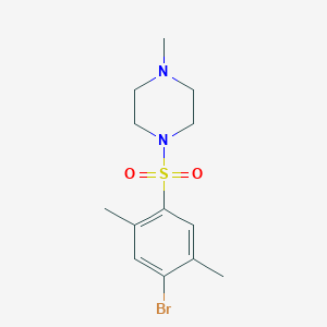 molecular formula C13H19BrN2O2S B246178 1-[(4-Bromo-2,5-dimethylphenyl)sulfonyl]-4-methylpiperazine 