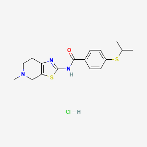 4-(isopropylthio)-N-(5-methyl-4,5,6,7-tetrahydrothiazolo[5,4-c]pyridin-2-yl)benzamide hydrochloride