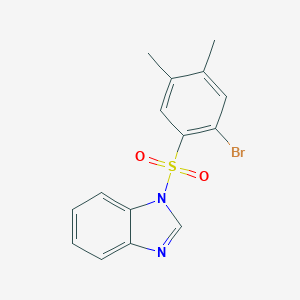 1-[(2-bromo-4,5-dimethylphenyl)sulfonyl]-1H-benzimidazole