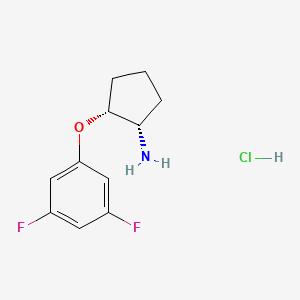 (1S,2R)-2-(3,5-difluorophenoxy)cyclopentan-1-amine hydrochloride