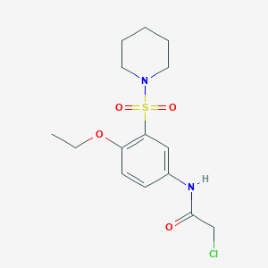 2-chloro-N-[4-ethoxy-3-(piperidin-1-ylsulfonyl)phenyl]acetamide