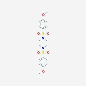 molecular formula C20H26N2O6S2 B246183 1,4-Bis[(4-ethoxyphenyl)sulfonyl]piperazine 