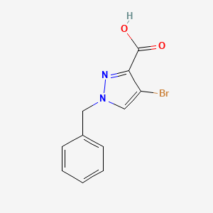molecular formula C11H9BrN2O2 B2461837 1-Benzyl-4-bromopyrazole-3-carboxylic acid CAS No. 2503204-29-1