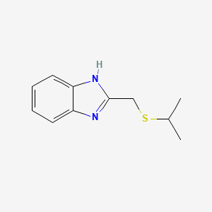 molecular formula C11H14N2S B2461840 2-((isopropylthio)methyl)-1H-benzo[d]imidazole CAS No. 380187-64-4