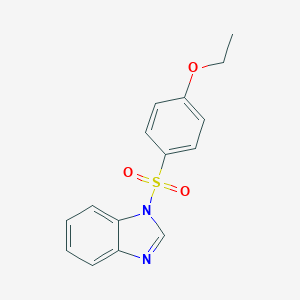 molecular formula C15H14N2O3S B246185 1-(4-ETHOXYBENZENESULFONYL)-1H-1,3-BENZODIAZOLE 