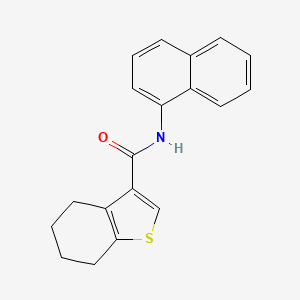 N-(naphthalen-1-yl)-4,5,6,7-tetrahydro-1-benzothiophene-3-carboxamide