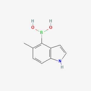 molecular formula C9H10BNO2 B2461864 (5-甲基-1H-吲哚-4-基)硼酸 CAS No. 693286-67-8