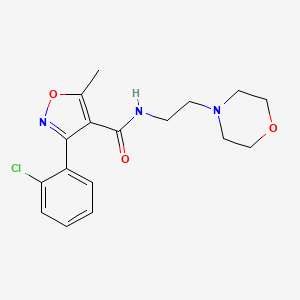 (3-(2-Chlorophenyl)-5-methylisoxazol-4-YL)-N-(2-morpholin-4-ylethyl)formamide