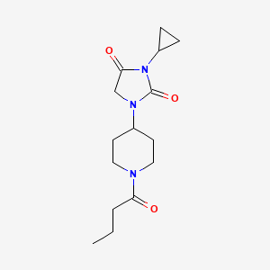 1-(1-Butanoylpiperidin-4-yl)-3-cyclopropylimidazolidine-2,4-dione