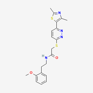 2-((6-(2,4-dimethylthiazol-5-yl)pyridazin-3-yl)thio)-N-(2-methoxyphenethyl)acetamide