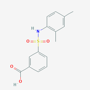 molecular formula C15H15NO4S B2461880 3-[(2,4-Dimethylphenyl)sulfamoyl]benzoic acid CAS No. 325746-17-6