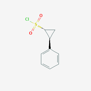 molecular formula C9H9ClO2S B2461881 rac-(1R,2S)-2-苯基环丙烷-1-磺酰氯 CAS No. 1909287-43-9