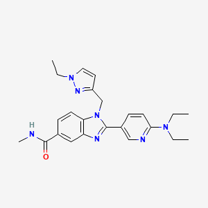 molecular formula C24H29N7O B2461883 CBP/p300-IN-3 CAS No. 2299226-01-8